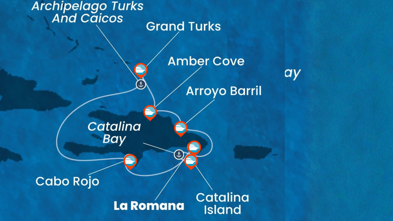 Crucero por el Caribe Rep. Dominicana, Turks e Islas Caicos- 7 noches