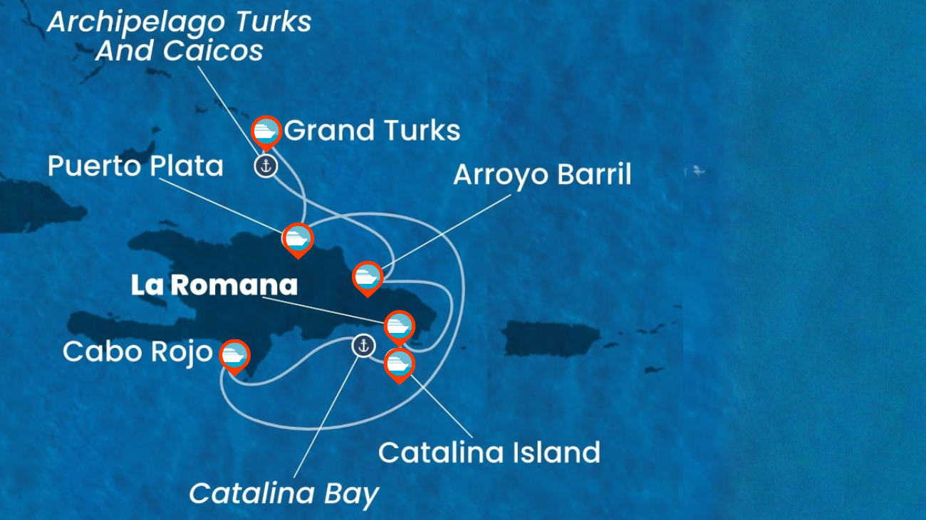 Crucero por el Caribe Rep. Dominicana, Turks e Islas Caicos (Año Nuevo)- 7 noches